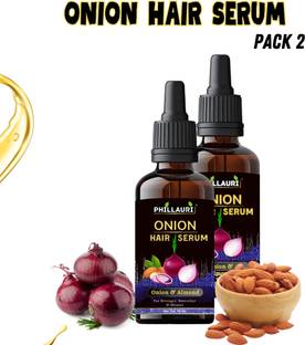 Phillauri Onion Hair Serum For Silky & Smooth Hair, Tames Frizzy Hair, with Onion