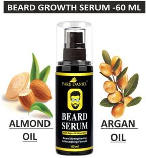 PARK DANIEL Beard Growth Serum for fast Beard Growth-Enriched with Argan and Almond oil