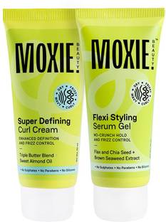 MOXIE BEAUTY Curly Vibe Setter Travel Duo | Curl cream + Serum Gel | Boosts Curl Definition