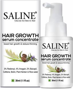 SALINE Hair Growth Serum -3%Redensyl,4% Anagain,2%Baicapil,Caffeine,Biotin & Rice Water