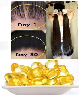 HUZURLU Vitamin E Hair Capsule For Growth Shinning Damage Repair
