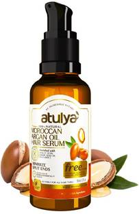 Atulya Moroccan & Argan Oil Hair Serum, SLS & Paraben Free | Minimize Split Ends -