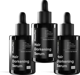 Masofta Anti Grey Hair Darkening Serum for Limiting & Reversing Greying with Melano Gray
