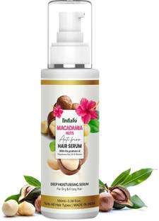 Indalo Macadamia Nuts Anti Frizz Hair Serum, Deep Moisturising Serum for Dry, Dull Hair