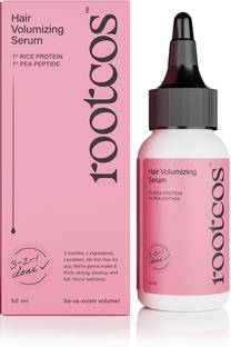 Rootcos Peptide Hair Volumizing Serum with Rice Protein | Increases hair density