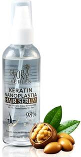 GLOBAL ZONE SERIES Nanoplastia Hair Serum for Frizz-Free, Smooth & Shiny Hair - | 98% Natural