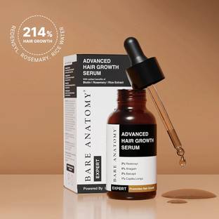 BARE ANATOMY Advanced Serum - Redensyl, Anagain, Rosemary, Biotin for Hair Growth