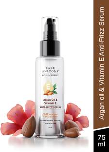 BARE ANATOMY Argan & Vitamin E Anti-Frizz Hair Serum - 48H Frizz Control, Smooth & Shiny Hair