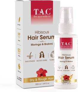 TAC - The Ayurveda Co. Hibiscus Hair Serum With Moringa & Brahmi For Dry & Rough Hair