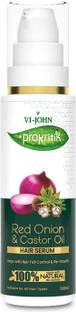 VI-JOHN PRAKRITIK Red Onion & Castor Oil Hair serum Prevents dryness 100% Natural Bio-Actives