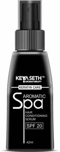 KEYA SETH AROMATHERAPY Keratin Care Hair Conditioning Serum, SPF 20 After Straightening & Smoothening for Flexible Strong & Manageable hair with Natural Goodness of Essential Oil for Men & Women.
