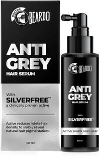 BEARDO Anti Greying Hair Serum 50ml For Men | SILVERFREE | Natural Hair Pigmentation
