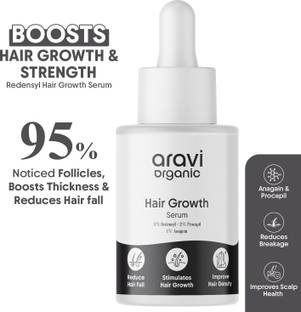 Aravi Organic Hair Growth Serum With 3% Redensyl,2% Anagain & 2%Procapil-For Hair Fall Control