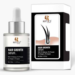 R RIZTICS Hair Growth Serum Redensyl & Biotin Controls Hair Fall & Helps Hair Regrowth