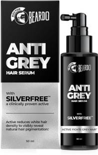 BEARDO Anti Greying Hair Serum 50ml For Men | SILVERFREE | Natural Hair Pigmentation