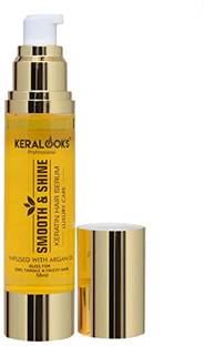 keralooks professional keratin hair serum infused with argan oil for shiny and smooth hairs; 50ml