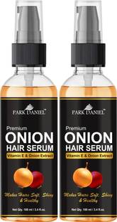 PARK DANIEL Premium Onion Hair Serum With Vitamin E and Onion Extract-For Silky & Smooth Hair Combo Pack 2 Bottle of 100 ml(200 ml)