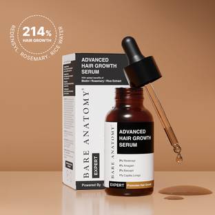 BARE ANATOMY Advanced Serum - Redensyl, Anagain, Rosemary, Biotin for Hair Growth