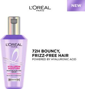 L'Oréal Paris Hyaluron Moisture Hair Serum with Hyaluronic Acid for Bouncy, Frizz-Free Hair