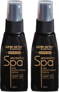 KEYA SETH AROMATHERAPY Spa Hair Conditioning Serum with Keratin Care I SPF 20 42ml Pack Of 2