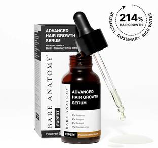 BARE ANATOMY Advanced Serum - Redensyl, Anagain, Rosemary, Biotin for Hair Growth