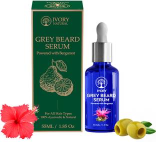 Ivory Natural Greys Beard Serum (55 ml) - Reverse Greying with Highly Potent Serum