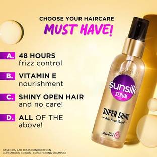 SUNSILK Serum Hair Vitamin E Nourishment 48 hour frizz free non-sticky 40g