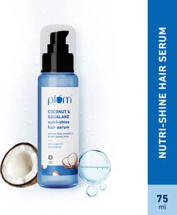 Plum Coconut & Squalane Hair Serum with Vitamin E, Strong Smooth Shiny Hair
