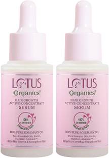 Lotus Organics+ Hair Growth Active Concentrate Serum |Made with 100% Organic Rosemary Oil