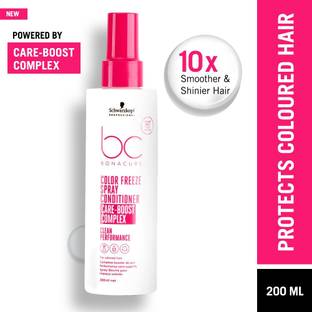 Schwarzkopf Professional Bonacure Color Freeze Leave-in Spray Conditioner with pH 4.5 for Colored Hair