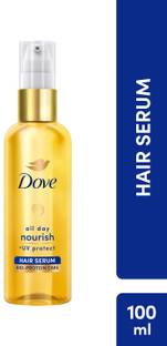 DOVE All Day Nourish + UV protect Hair Serum For All Hair Types With Bio Protein Care