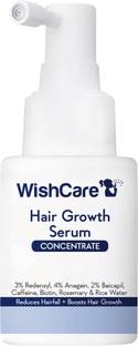 WishCare Hair Growth Serum Concentrate - Redensyl, Anagain, Biotin, Keratin & Rice Water