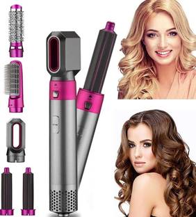 DRUMSTONE 5-in-1 Hot Air Brush: Styler, Curler & Fast Heating for All Hair Types 5-in-1 Hot Air Brush: Styler, Curler & Fast Heating for All Hair Types Hair Straightener