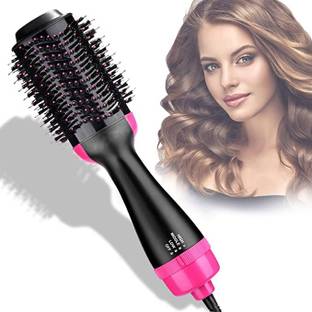 ClothyDeal Electric Hair Dryer and Volumizer, Negative Ion Hair Straightener Curler Brush Hair Dryer 5 in 1 Blow hair Styler Dryer Straightener, Hot Air Dryer Brush, Hair Straightener Brush