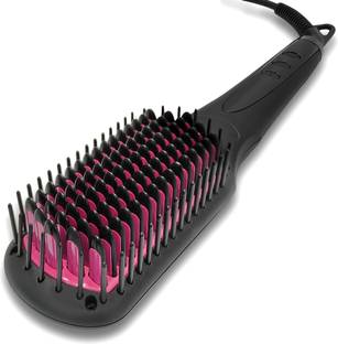 AGARO 2-in-1 Hair Straightener & Comb, Anti-Scald Feature HSB2206 Hair Straightener Brush