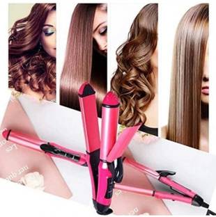GLowcent 2in1 Ceramic Plate Essential Combo Beauty Set of Hair Straightner & Curler G49 Professional N-2009 2in1 Ceramic Plate Essential Straightener &hair curler C5 Hair Straightener