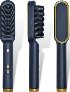 ECOVIVE Electric Hair Straightener Comb, PTC Technology Temperature Control, For Men & Women Hair Straightener