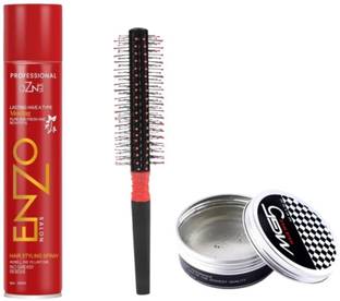 Lenon Hair Styling Combo: Men's Hair Style Wax & Hold Hair Spray (Pack of 3) Hair Spray