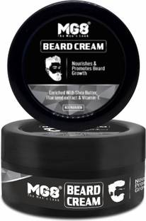 MG8 Beard Cream|Nourishes And Promotes Growth|Shea Butter|Flax Seed|Vitamin E Hair Cream