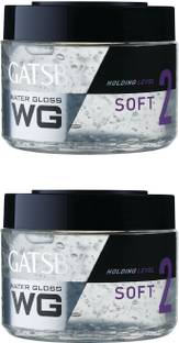 GATSBY Japan Water Gloss - Soft, Hair Gel each (Pack of 2) Hair Gel