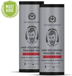 THE MAN COMPANY Hair Volumizing Powder Wax - Pack of 2 | Strong Hold, Matte Finish & Non Greasy Hair Powder