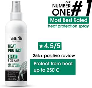 vellasio heat protection hair spray with argan oil and grapes seed oil paraben and sulfate free (professional hair spray) Hair Spray