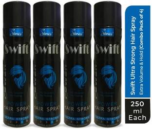 Simco Swift Ultra Strong Hair Spray Combo (Pack of 4, 250ml each) Hair Spray