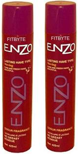 FITBYTE Professional Enzo Hair spray 2 pcs set 840 ml Hair Spray