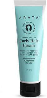 ARATA Curl Styling Cream | With Organic Flaxseed | Plant Based Hair Cream