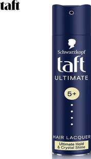 TAFT Ultimate Hair Lacquer, Luminous Crystal Shine, Long Lasting Hold 5+ Hair Spray