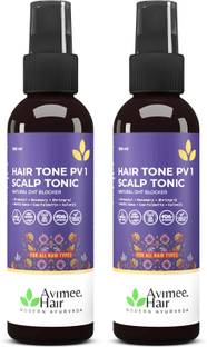Avimee Herbal Hairtone PV 1 Scalp | DHT Blocker | Saw Palmetto, Methi Extracts | 2*100ml Hair Spray