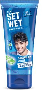 SET WET Styling Hair Gel for Men - Casually Cool for Medium Hold & High Shine,No Alcohol Hair Gel