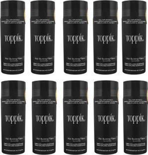 toppik Hair Loss Concealer Volumizers, Regrowth & Instant Styling Natural Black 10 pcs Hair Powder
