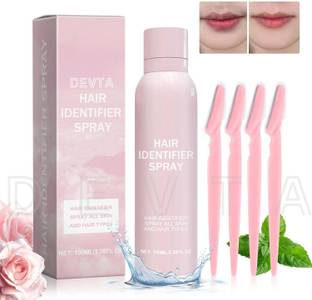 PKK TRADERS Hair Identifier Spray For Face Shaving with 3 Razor Hair Spray